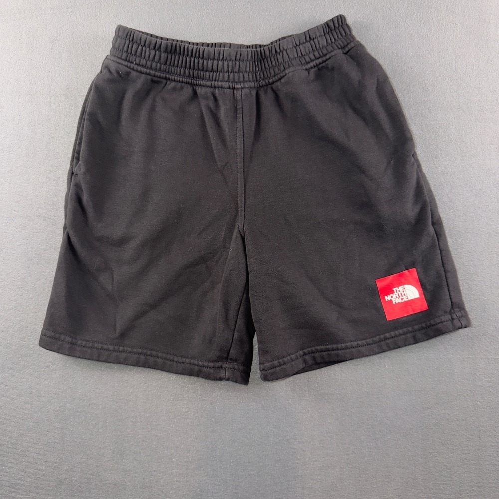 The North Face‎ Boys Black Red Box Fleece Shorts Size Medium 10 NF0A81XQ